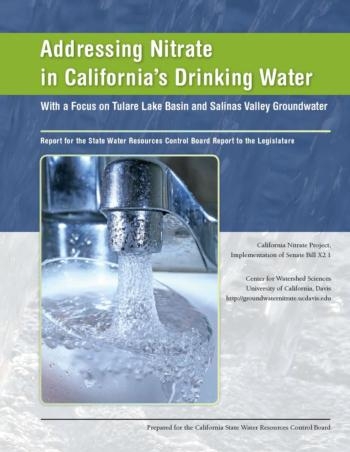 Cover of “Addressing Nitrate in California’s Drinking Water”