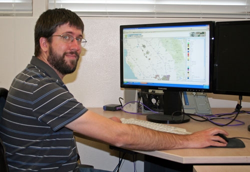 Robert Johnson, the GIS computer resource specialist at Kearney.