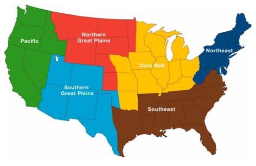 USA Ag Regions