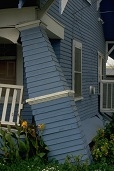 House damaged by earthquake, Northridge, CA