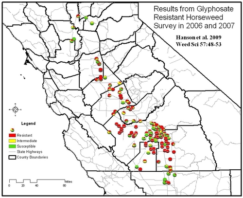 GR horseweed map 2009 2