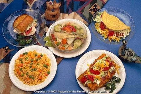 Ejemplos de comida mexicana tradicional.