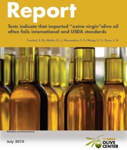 UC Davis releases report on olive oil.