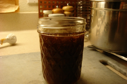 filled jar