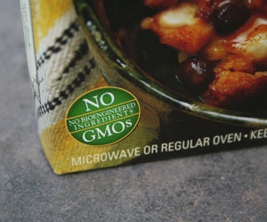 GMO labeling is not required in the United States. Some manufacturers label foods that do not contain GMOs.