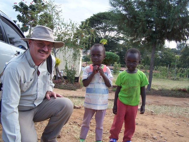 Steve Fennimore with future Kitui District farmers.