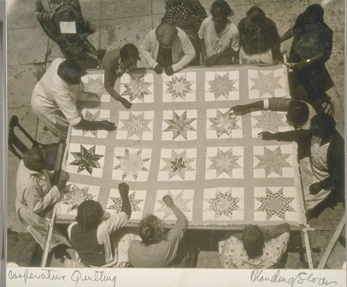 A crafts project at a Los Angeles cooperative.  Photo from the Bancroft Library, University of California, Berkeley